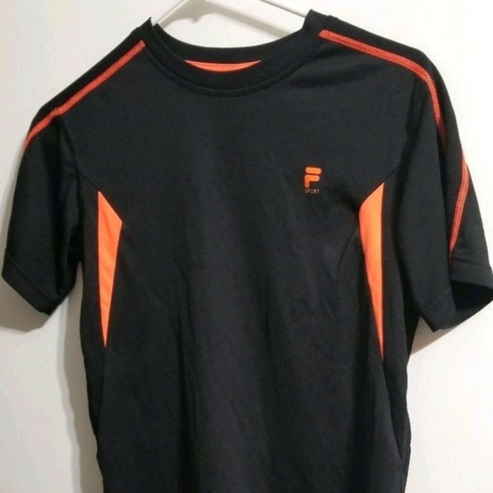 FILA Sport Black Running Fitness Workout‎ Top H11-E